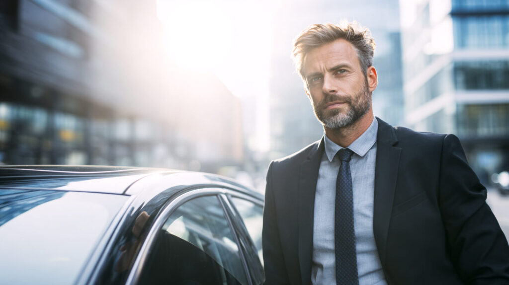 Zakelijke rijder bij leaseauto bekijkt de gevolgen van belasting leaseauto voor de maandlasten.